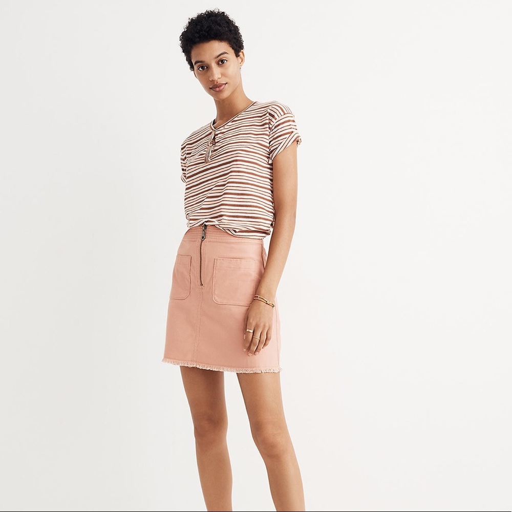 NWOT Madewell A-Line Zip Skirt, Size 2